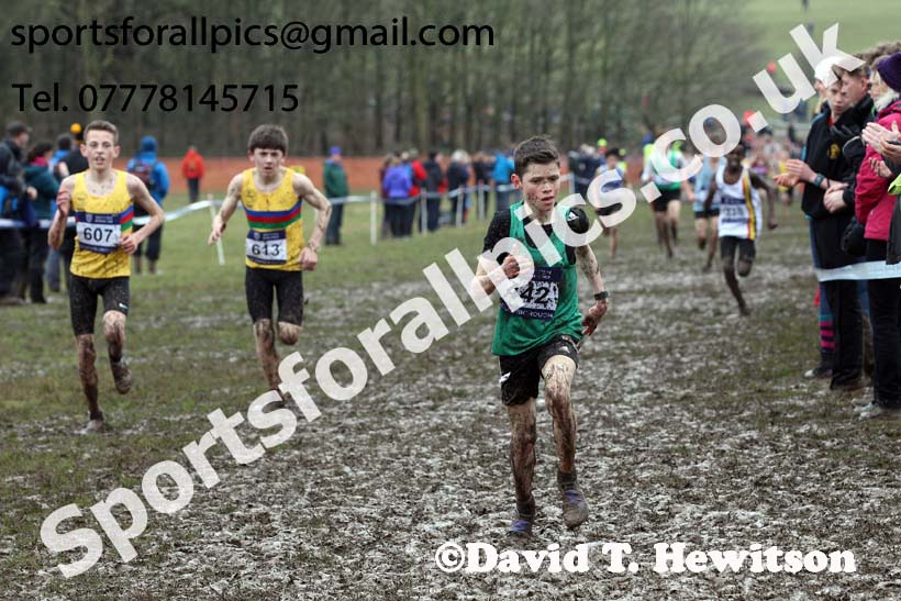 Boys under-13s 2018 British Inter Counties Cross Country Champs., Prestwold Hall, Loughborough. Photo: David T. Hewitson/Sports for All Pics
